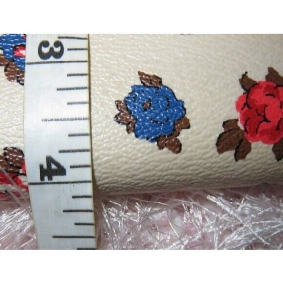 Coach accordion zip long continental wallet with Tea Rose Floral Printed canvas - Picture 9 of 14